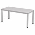 Escritorio Grande de Oficina Rocada, Estructura de Acero Resistente, Madera Gris, 120x80 cm