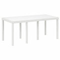Mesa de Jardín de Ratán Sintético 200x100x73 cm, Comedor Exterior Moderno Resistente al Clima