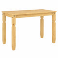 Mesa de Comedor de Pino Macizo 112x60x75 cm para Cocina y Restaurante