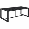 Mesa de Jardín de Aluminio Antracita para Exterior 120x60x66 cm