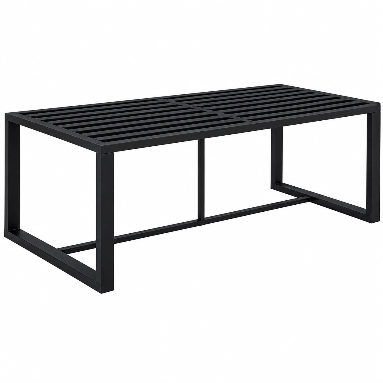 Mesa de Jardín de Aluminio Antracita para Exterior 120x60x66 cm