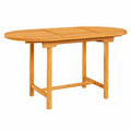Mesa de Jardín Extensible de Teca 110-160 cm para Exterior