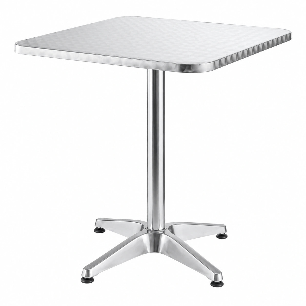 Mesa de Jardín de Aluminio Cuadrada 60x60x70 cm para Exteriores