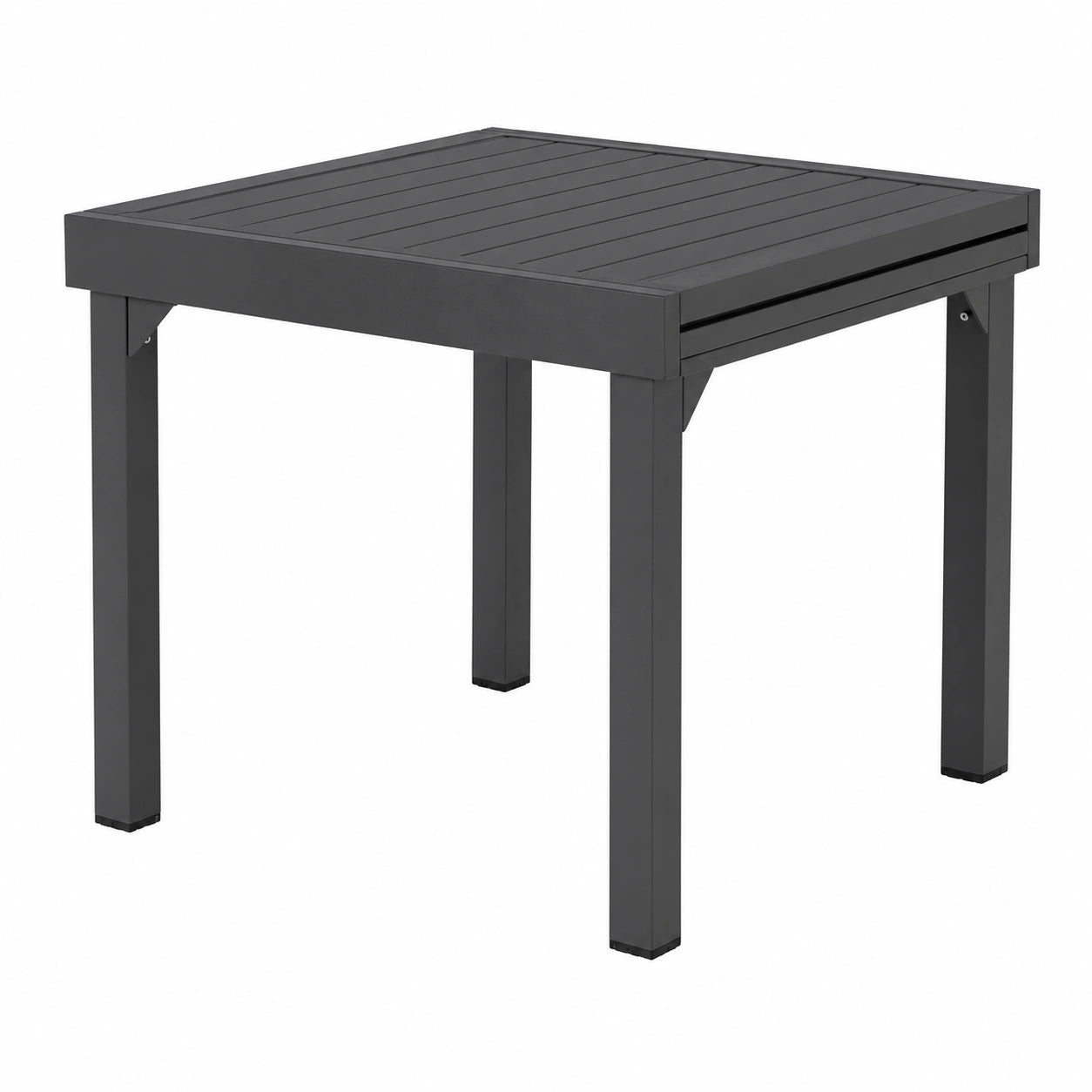 Mesa de Jardín Extensible para 8 Personas en Aluminio Gris