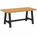 Mesa de Comedor de Pino Macizo con Patas en Forma de A, 160x90x75 cm
