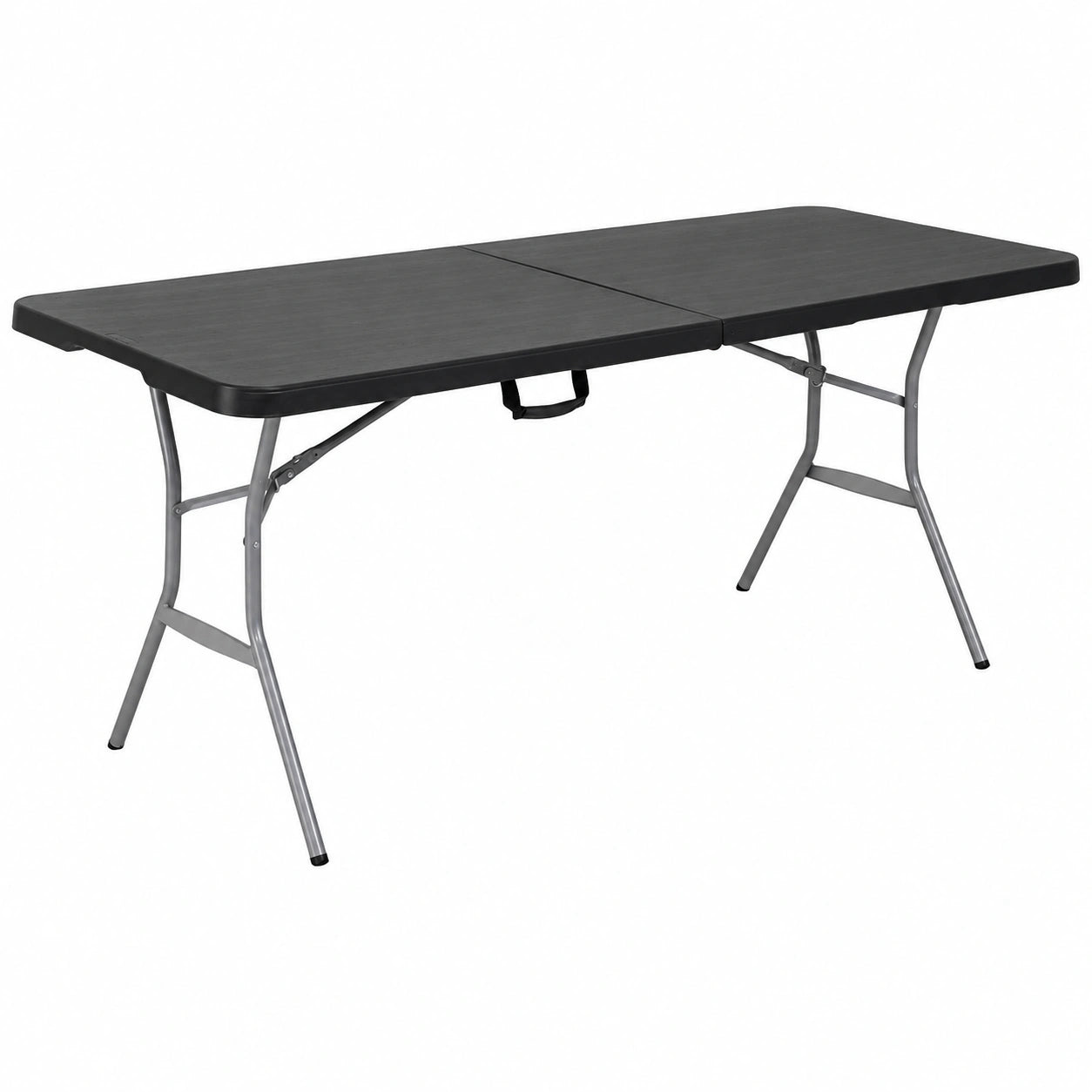 Mesa Plegable Rectangular de Acero y Polietileno HDPE 183x76x73 cm, Resistente al Clima para Uso Interior y Exterior