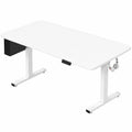 Mesa de Oficina Ajustable Eléctrica 160 x 80 cm con Memoria, Gancho y Bolsa de Almacenamiento
